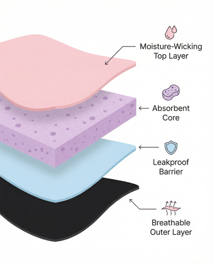 Seamless Low-Rise Leakproof Brief